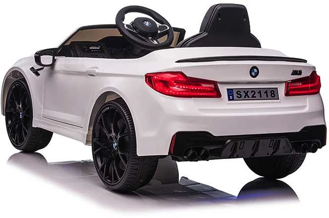 Toycars Elektrinis vaikų automobilis, BMW M5, 124x74x55 cm, Baltas