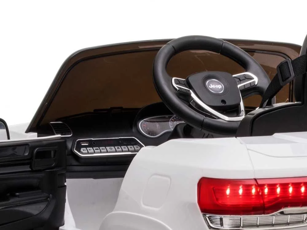 Toycars Elektrinis vaikų automobilis, Jeep Grand Cherokee, 114x76x58 cm, Baltas