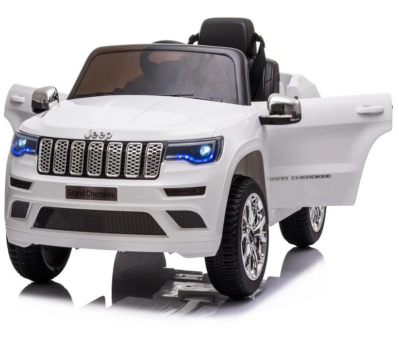 Toycars Elektrinis vaikų automobilis, Jeep Grand Cherokee, 114x76x58 cm, Baltas