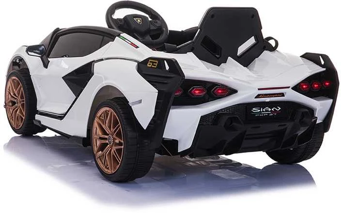 Toycars Elektrinis automobilis vaikams, Lamborghini Sian, 108x62x40 cm, Rožinė