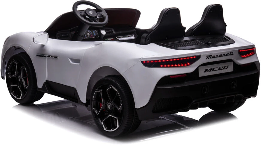 Toycars Elektrinis vaikų automobilis, Maserati MC20, 175x105x66 cm, Baltas