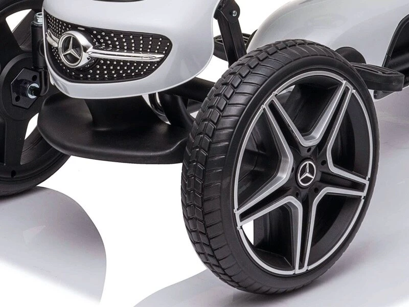 Toycars Go-Kart, MERCEDES Go-Kart, 112x58x62 cm, Baltas