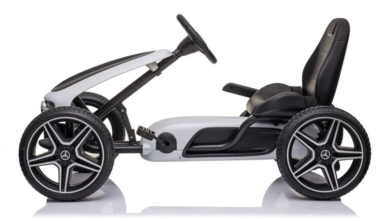 Toycars Go-Kart, MERCEDES Go-Kart, 112x58x62 cm, Baltas