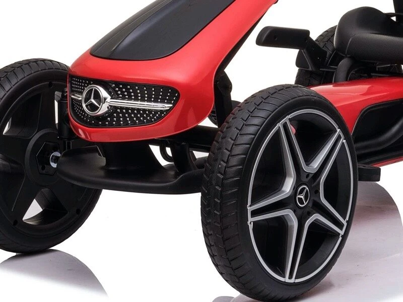 Toycars Go-Kart, MERCEDES Go-Kart, 112x58x62 cm, Raudonas