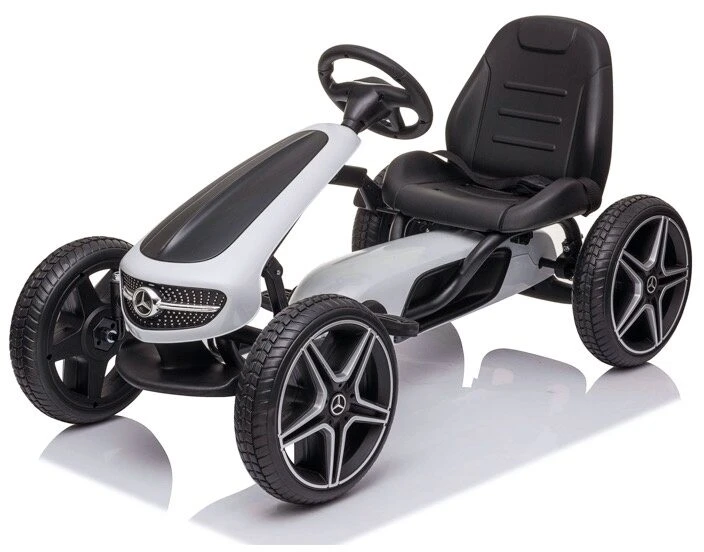 Toycars Go-Kart, MERCEDES Go-Kart, 112x58x62 cm, Baltas