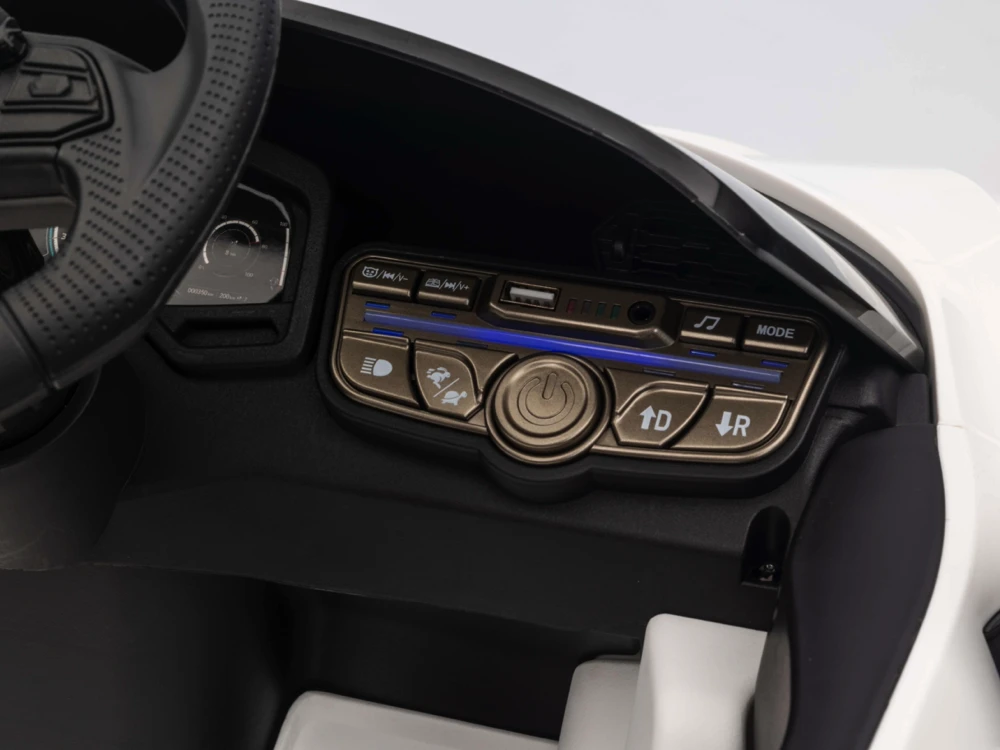 Toycars Vaikiškas automobilis, Lamborghini Revuelto, 105x60x40 cm, Balta