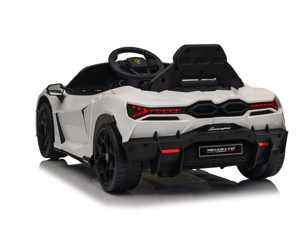 Toycars Vaikiškas automobilis, Lamborghini Revuelto, 105x60x40 cm, Balta