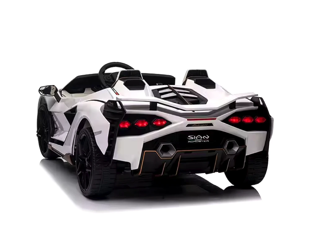 Toycars Vaikiškas automobilis, Lamborghini Sian, 140x81x47 cm, Balta