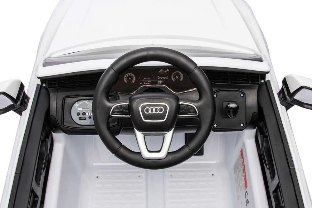 Toycars Vaikų Akumuliatorinė Mašina, Audi Q7, 119x66x58 cm, Balta