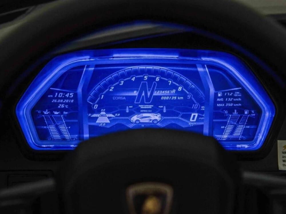 Toycars Vaikų akumuliatorinė mašina, Lamborghini Aventador, 2 asmenys