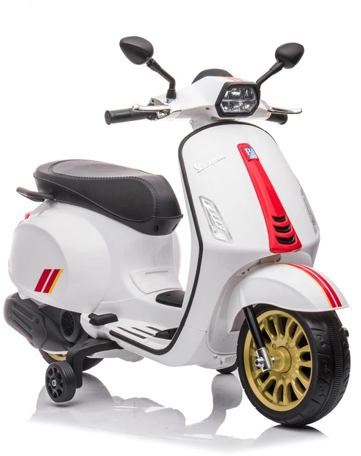 Toycars Vaikų akumuliatorinis skūteris, Vespa Sprint, 102x50x75 cm, Balta