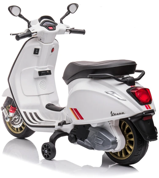 Toycars Vaikų akumuliatorinis skūteris, Vespa Sprint, 102x50x75 cm, Balta