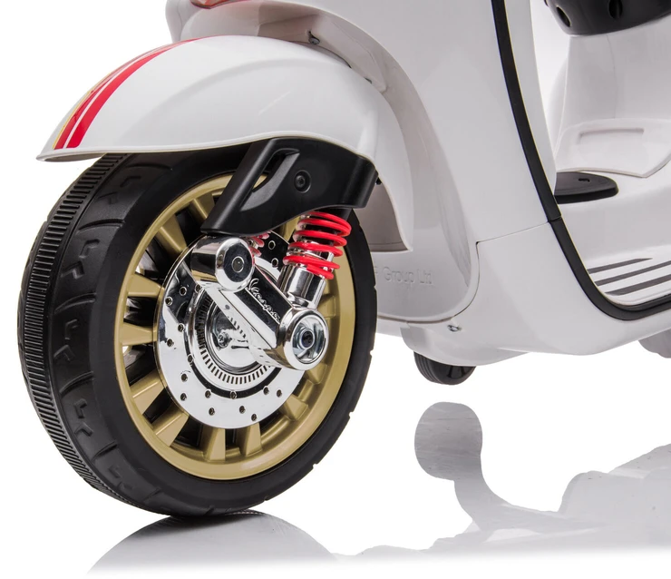 Toycars Vaikų akumuliatorinis skūteris, Vespa Sprint, 102x50x75 cm, Balta