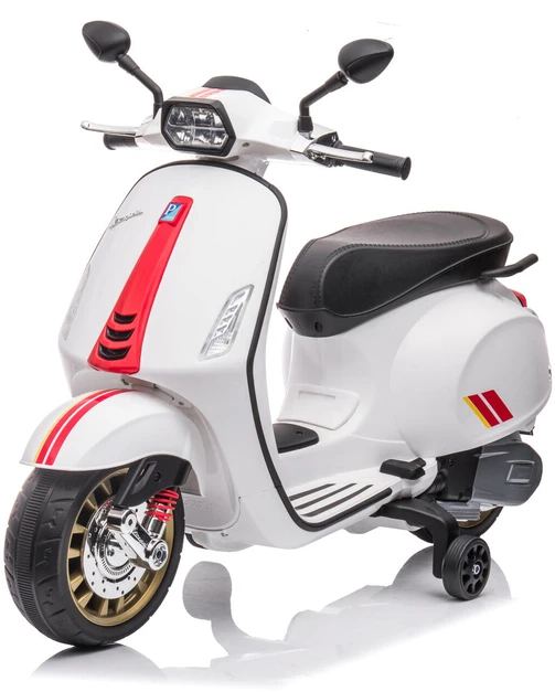 Toycars Vaikų akumuliatorinis skūteris, Vespa Sprint, 102x50x75 cm, Balta