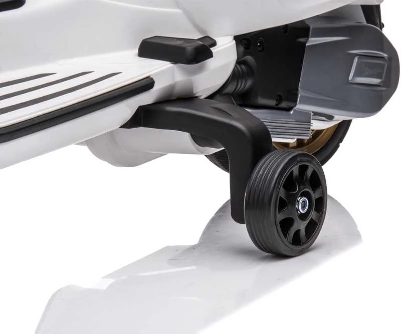 Toycars Vaikų akumuliatorinis skūteris, Vespa Sprint, 102x50x75 cm, Balta