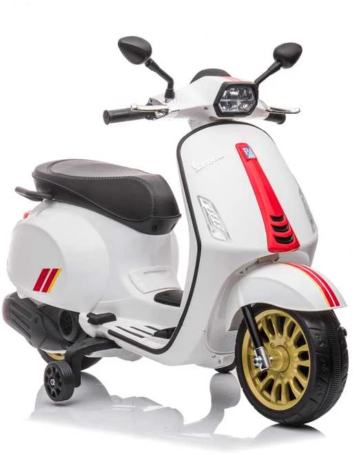 Toycars Vaikų akumuliatorinis skūteris, Vespa Sprint, 102x50x75 cm, Balta
