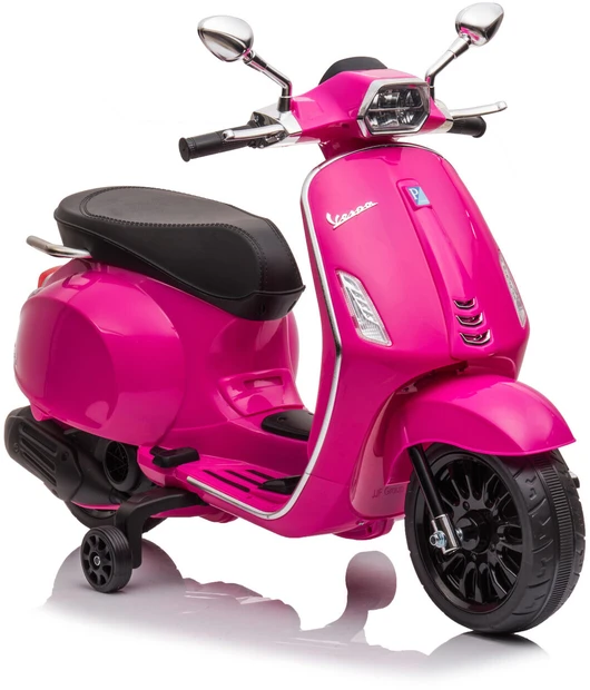 Toycars Vaikų akumuliatorinis skūteris, Vespa Sprint, Juoda