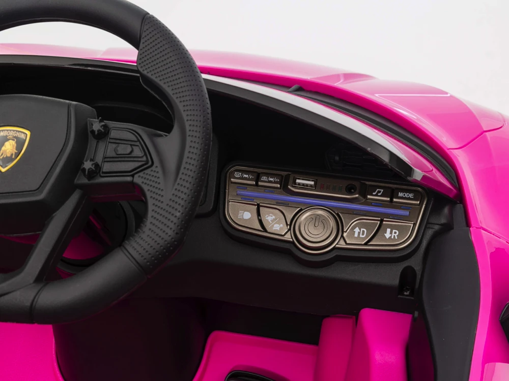 Toycars Vaikų automobilis, Lamborghini Revuelto, 105x60x40 cm, Rožinė