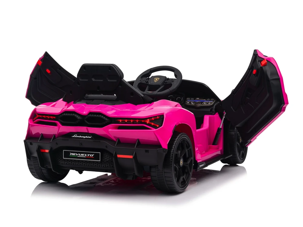 Toycars Vaikų automobilis, Lamborghini Revuelto, 105x60x40 cm, Rožinė
