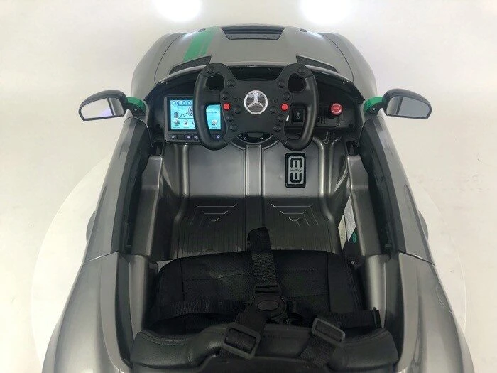 Toycars Vaikų automobilis, Mercedes-Benz GT4 AMG, 116x58x46 cm, Pilka