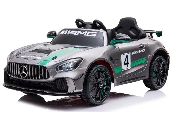 Toycars Vaikų automobilis, Mercedes-Benz GT4 AMG, 116x58x46 cm, Pilka