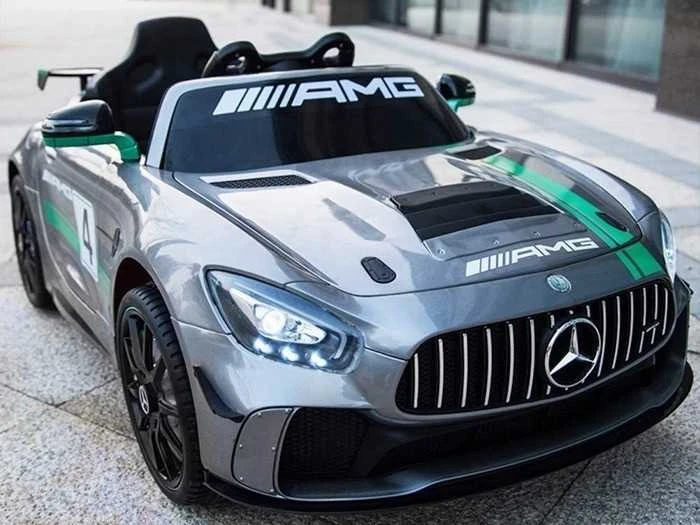 Toycars Vaikų automobilis, Mercedes-Benz GT4 AMG, 116x58x46 cm, Pilka