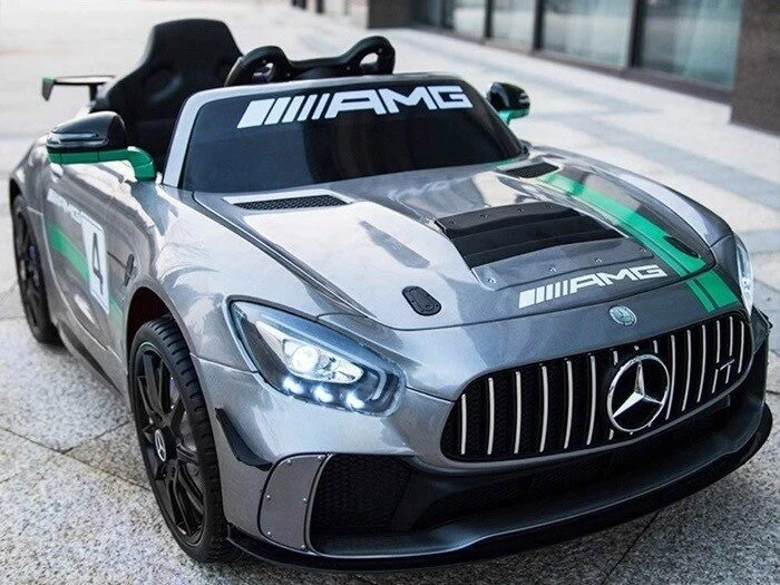 Toycars Vaikų automobilis, Mercedes-Benz GT4 AMG, 116x58x46 cm, Pilka
