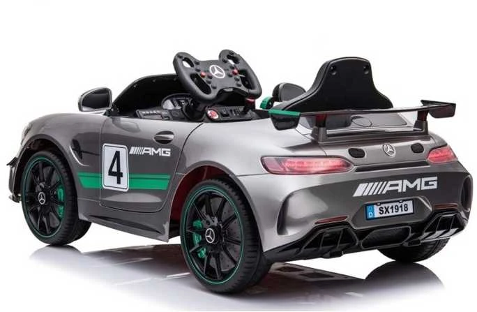 Toycars Vaikų automobilis, Mercedes-Benz GT4 AMG, 116x58x46 cm, Pilka
