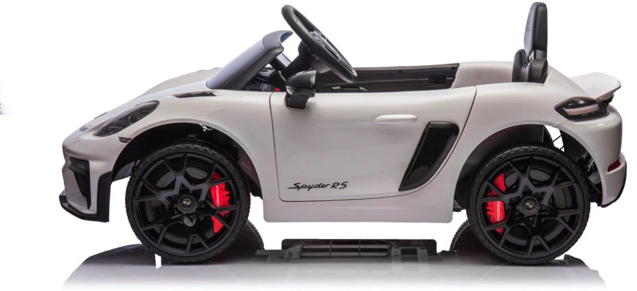 Toycars Vaikų Baterijomis Varomas Automobilis, Porsche Spyder RS, 108x60x43 cm, Baltas