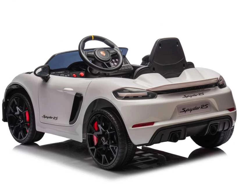 Toycars Vaikų Baterijomis Varomas Automobilis, Porsche Spyder RS, 108x60x43 cm, Baltas