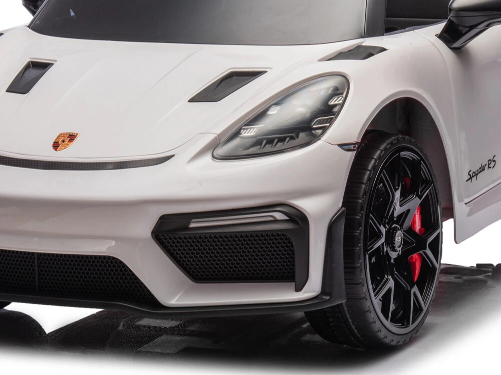 Toycars Vaikų Baterijomis Varomas Automobilis, Porsche Spyder RS, 108x60x43 cm, Baltas