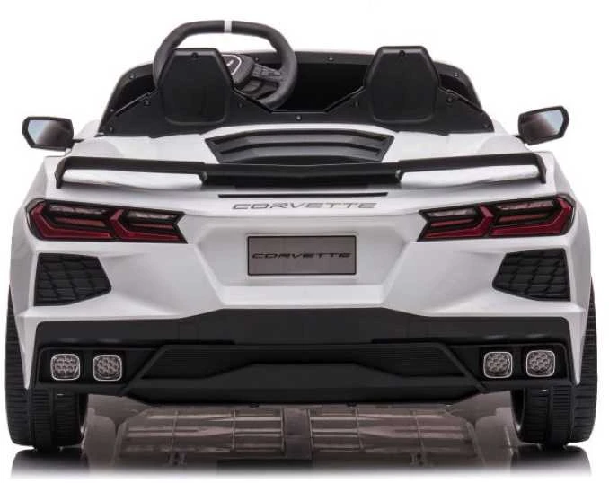 Toycars Vaikų Baterijomis Varomas Automobilis, Chevrolet Corvette Stingray, 128x71x51 cm, Baltas