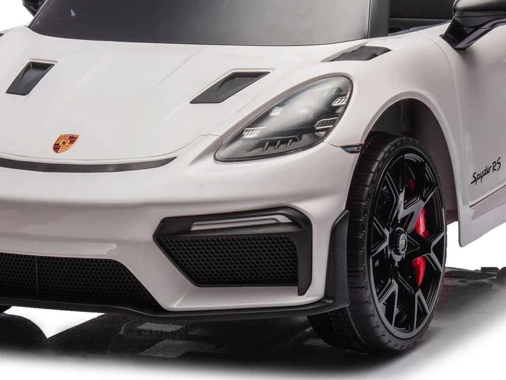 Toycars Vaikų Baterijomis Varomas Automobilis, Porsche Spyder RS, 108x60x43 cm, Baltas