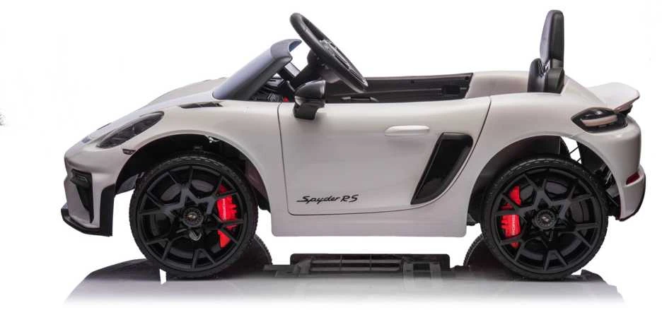 Toycars Vaikų Baterijomis Varomas Automobilis, Porsche Spyder RS, 108x60x43 cm, Baltas