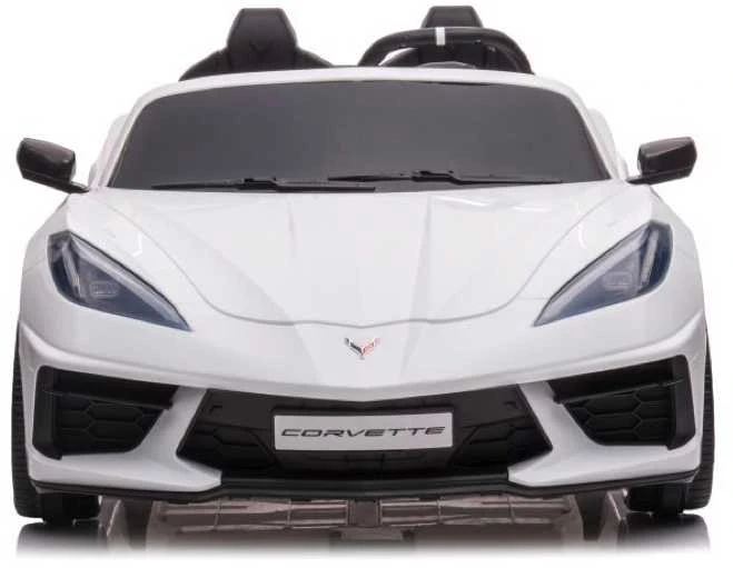 Toycars Vaikų Baterijomis Varomas Automobilis, Chevrolet Corvette Stingray, 128x71x51 cm, Baltas