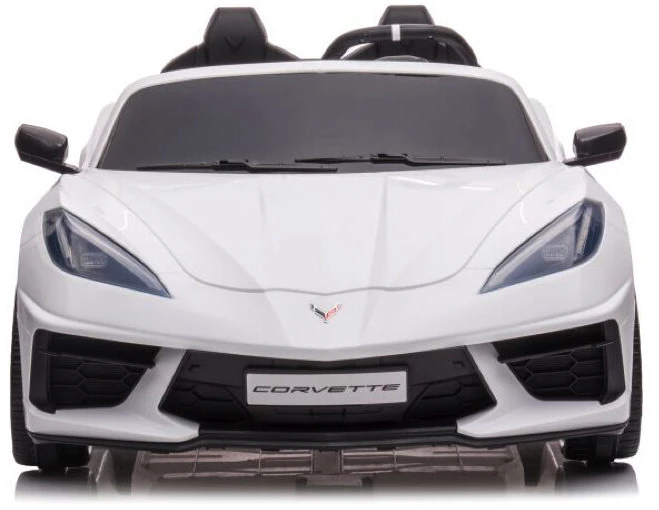 Toycars Vaikų Baterijomis Varomas Automobilis, Chevrolet Corvette Stingray, 128x71x51 cm, Baltas