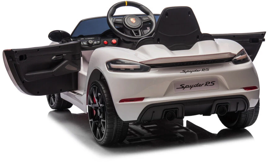Toycars Vaikų Baterijomis Varomas Automobilis, Porsche Spyder RS, 108x60x43 cm, Baltas