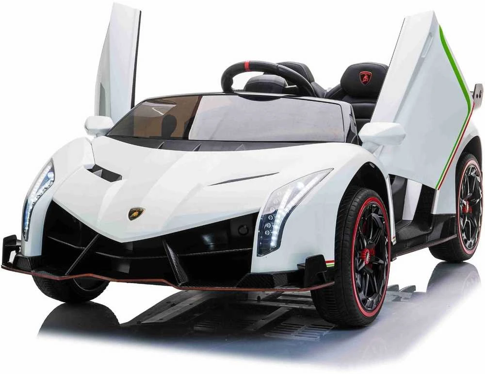 Toycars Vaikų mašinėlė, Lamborghini Veneno, 135x72x35 cm, Balta
