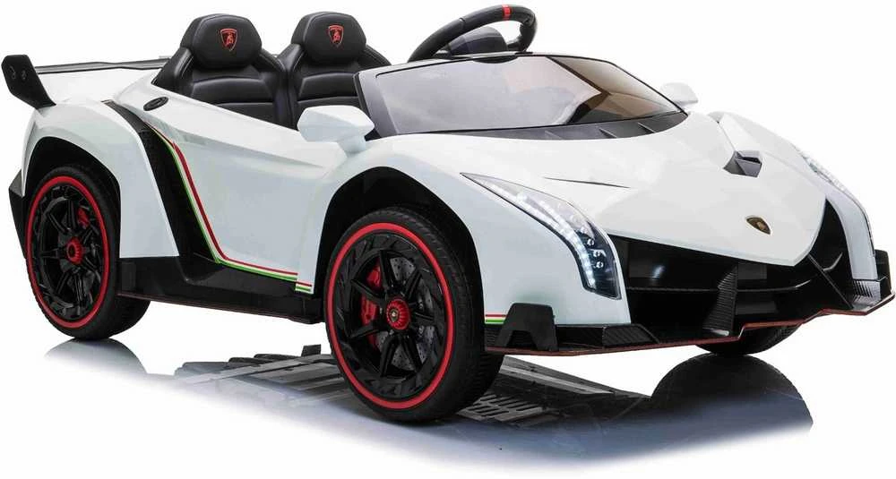 Toycars Vaikų mašinėlė, Lamborghini Veneno, 135x72x35 cm, Balta
