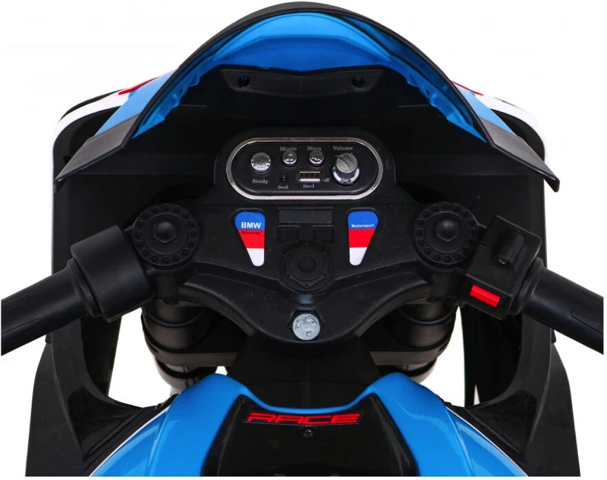 Toycars Vaikų Motociklas, BMW HP4, 119x66x73 cm, Mėlynas