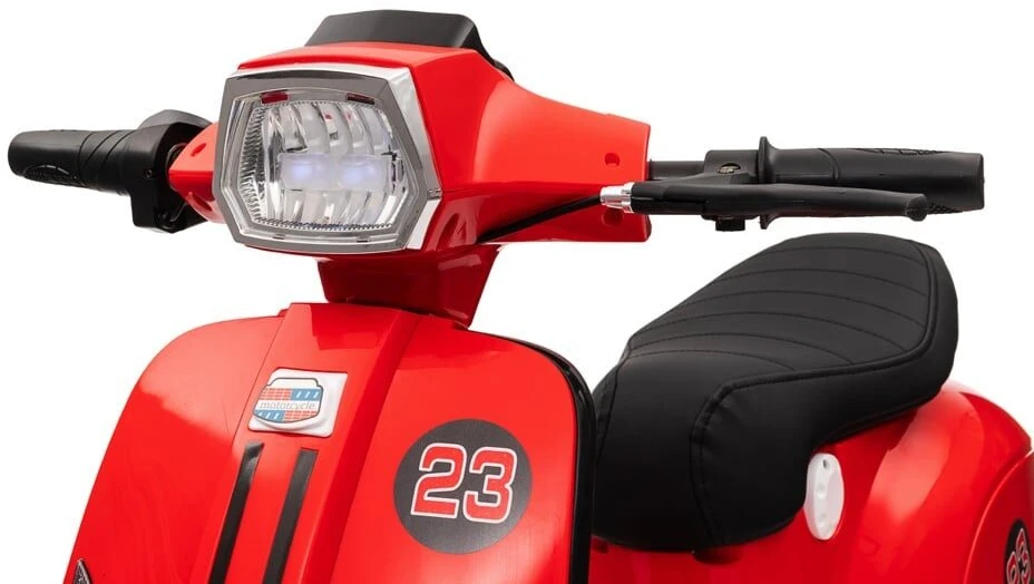 Toycars Vaikų paspirtukas, 24V elektrinis, 350W variklis, 130x55x79 cm, Raudonas