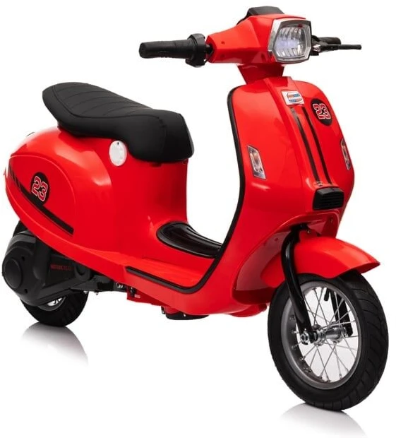 Toycars Vaikų paspirtukas, 24V elektrinis, 350W variklis, 130x55x79 cm, Raudonas
