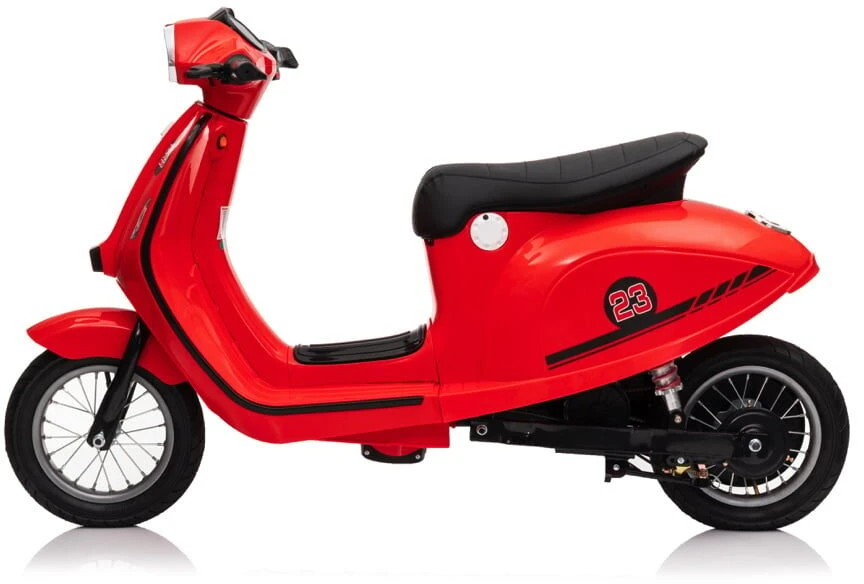 Toycars Vaikų paspirtukas, 24V elektrinis, 350W variklis, 130x55x79 cm, Raudonas