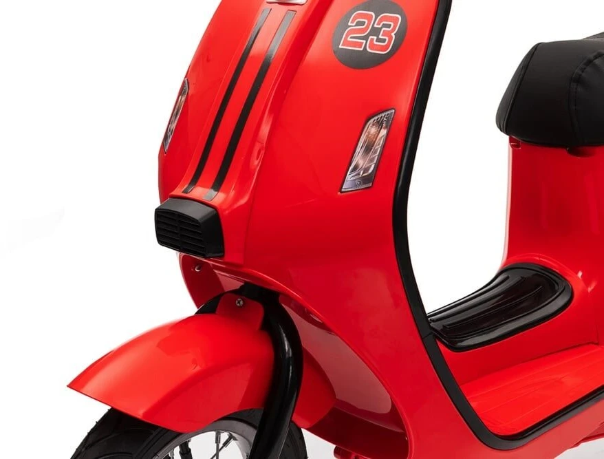 Toycars Vaikų paspirtukas, 24V elektrinis, 350W variklis, 130x55x79 cm, Raudonas