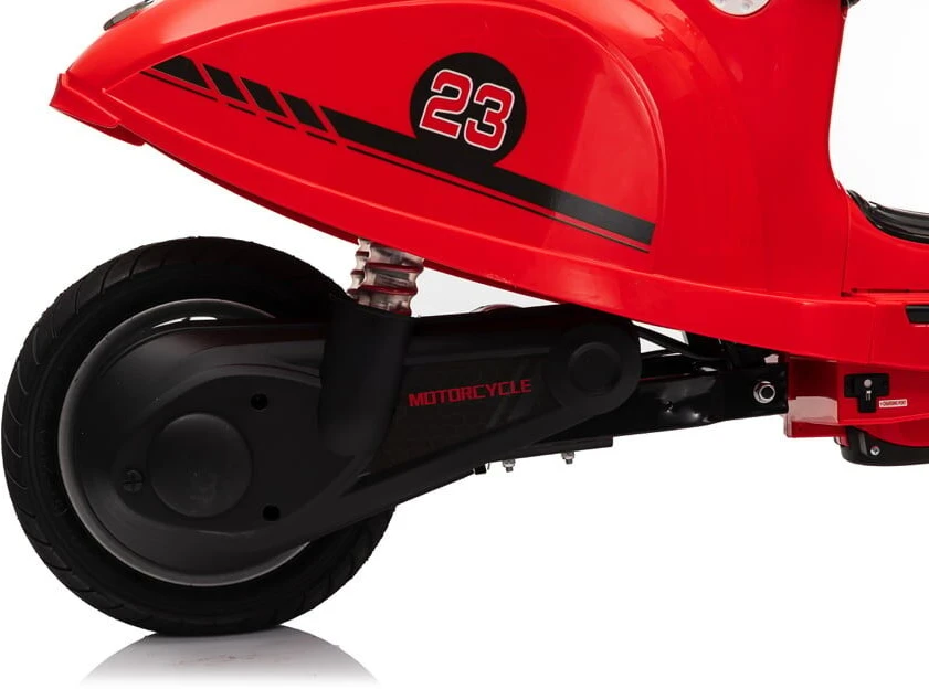 Toycars Vaikų paspirtukas, 24V elektrinis, 350W variklis, 130x55x79 cm, Raudonas