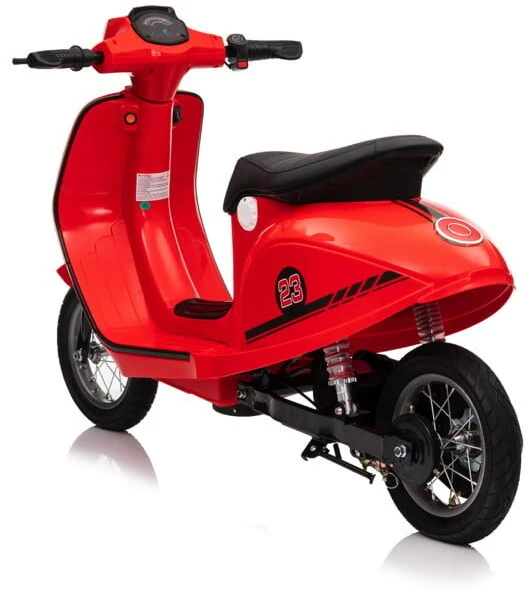 Toycars Vaikų paspirtukas, 24V elektrinis, 350W variklis, 130x55x79 cm, Raudonas