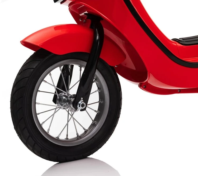 Toycars Vaikų paspirtukas, 24V elektrinis, 350W variklis, 130x55x79 cm, Raudonas