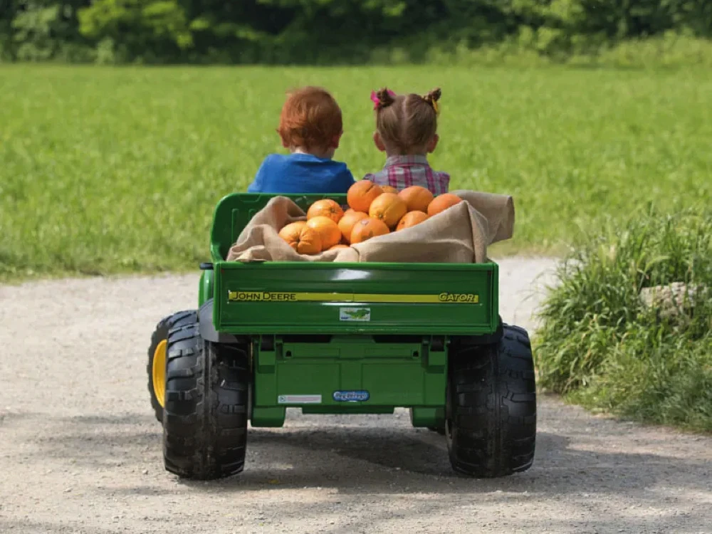 Peg Perego John Deere Double visureigis, maitinamas 12V Gator HPX akumuliatoriumi