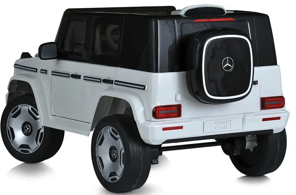 Toycars Vaikų transporto priemonė, Mercedes Benz EQG, 121x74x62 cm, Balta / Juoda