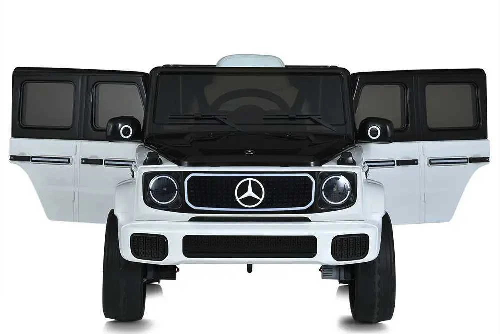 Toycars Vaikų transporto priemonė, Mercedes Benz EQG, 121x74x62 cm, Balta / Juoda